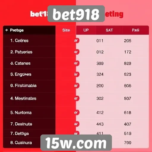 Comparação com outros sites de apostas populares